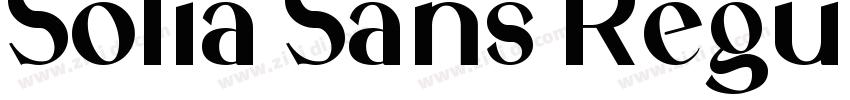 Solia Sans Regular字体转换